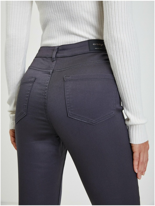 Orsay Šedé dámské kalhoty ORSAY