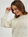 Orsay Krémový dámský vzorovaný svetr s balonovými rukávy ORSAY