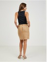 Orsay Světle hnědá dámská sukně v semišové úpravě ORSAY