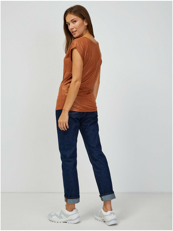 Orsay Hnědé tričko ORSAY