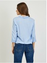 Orsay Světle modrá dámská košile s uzlem ORSAY