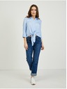 Orsay Světle modrá dámská košile s uzlem ORSAY