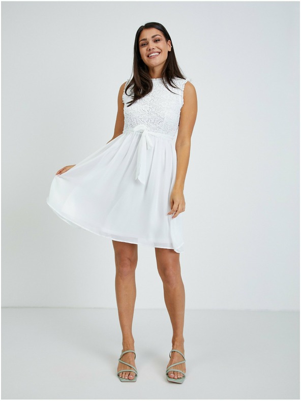 Orsay Bílé dámské šaty ORSAY