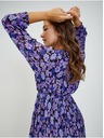 Orsay Fialové dámské květované šaty ORSAY