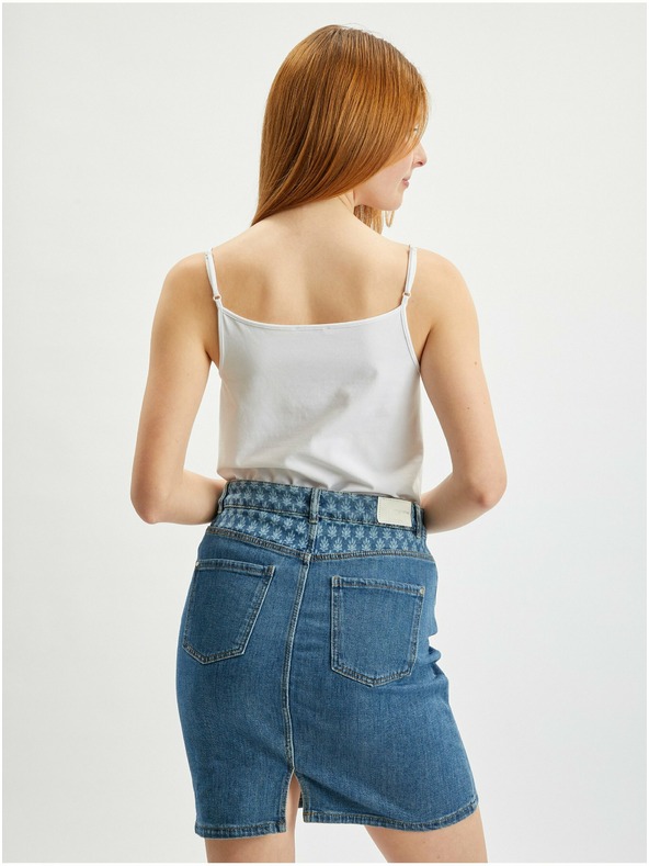 Orsay Modrá dámská džínová sukně ORSAY