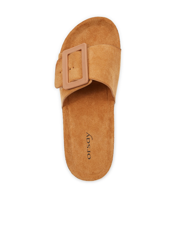 Orsay Hnědé dámské pantofle v semišové úpravě ORSAY