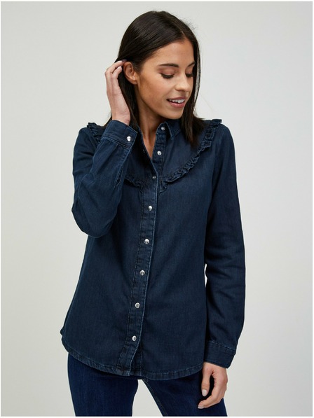 Orsay Tmavě modrá džínová košile ORSAY