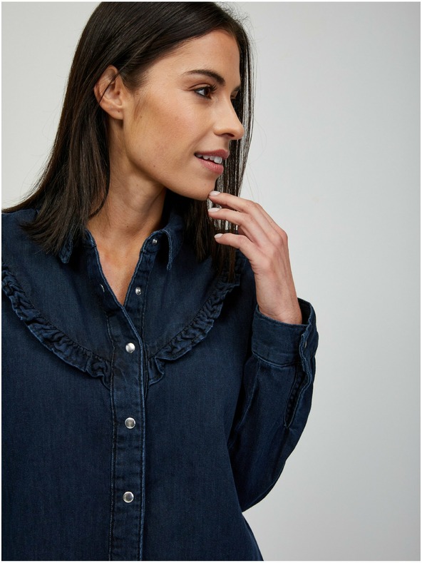 Orsay Tmavě modrá džínová košile ORSAY