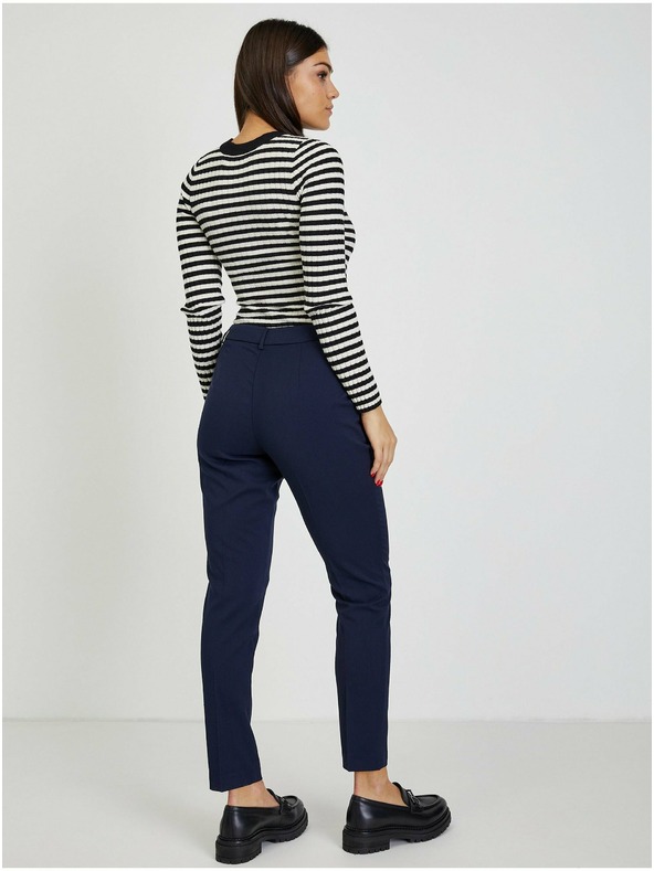 Orsay Tmavě modré dámské kalhoty ORSAY