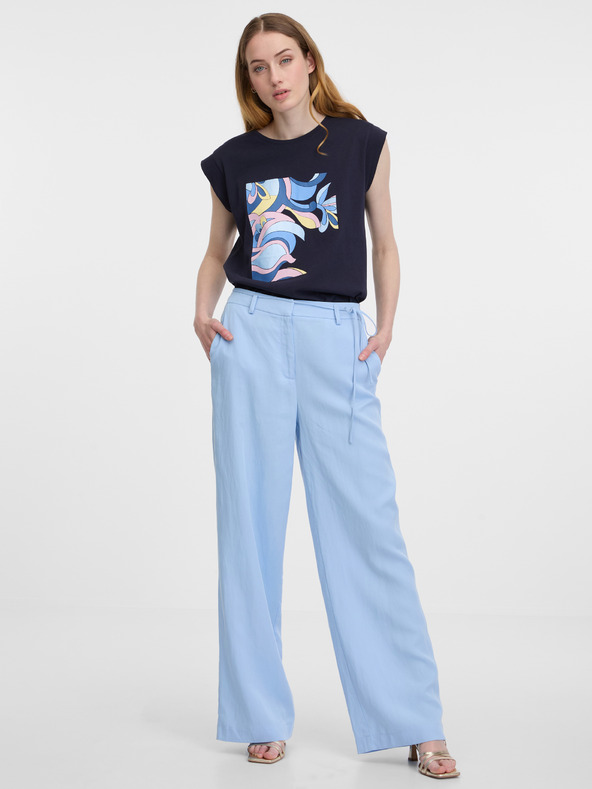 Orsay Tmavě modré dámské tričko ORSAY