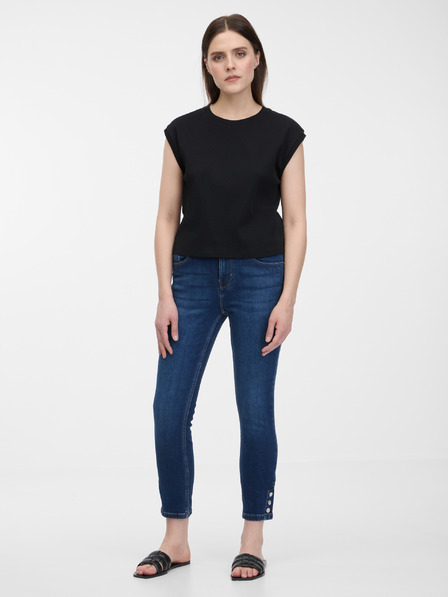 Orsay Tmavě modré skinny fit džíny ORSAY