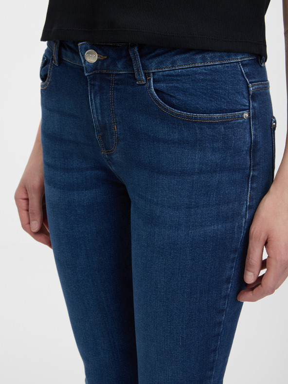 Orsay Tmavě modré skinny fit džíny ORSAY