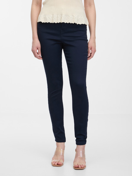 Orsay Tmavě modré skinny fit kalhoty ORSAY