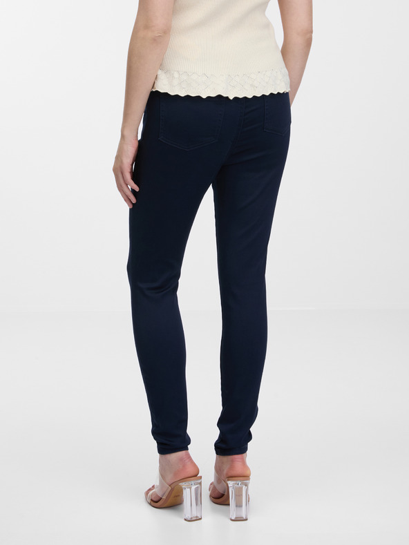 Orsay Tmavě modré skinny fit kalhoty ORSAY
