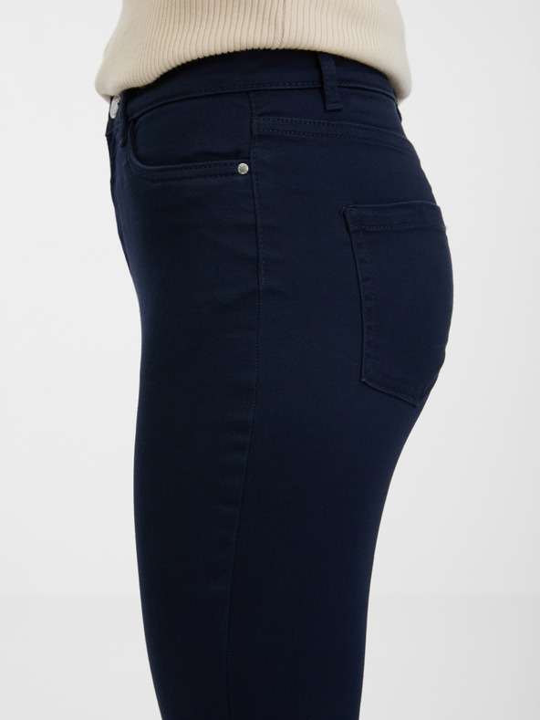 Orsay Tmavě modré skinny fit kalhoty ORSAY