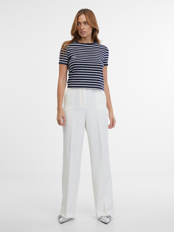 Orsay Tmavě modré dámské pruhované tričko ORSAY