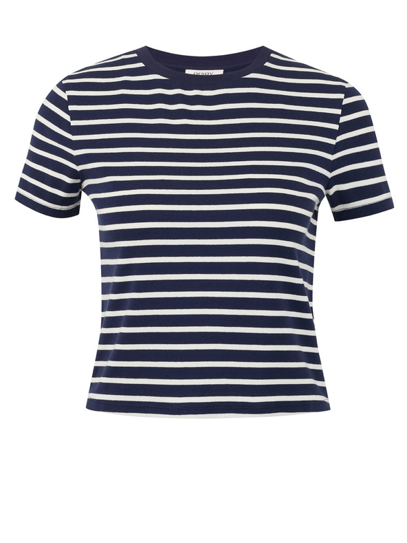 Orsay Tmavě modré dámské pruhované tričko ORSAY