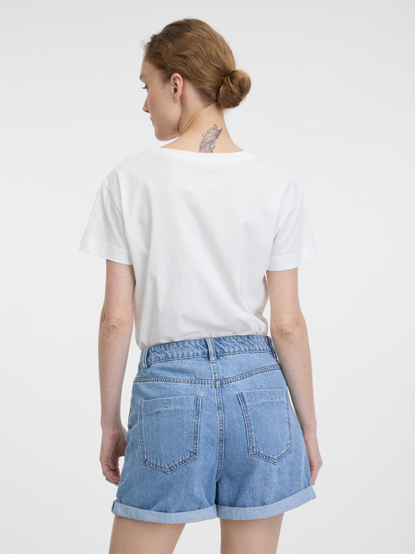 Orsay Bílé dámské tričko s krátkým rukávem ORSAY