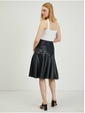 Orsay Černá dámská koženková sukně ORSAY