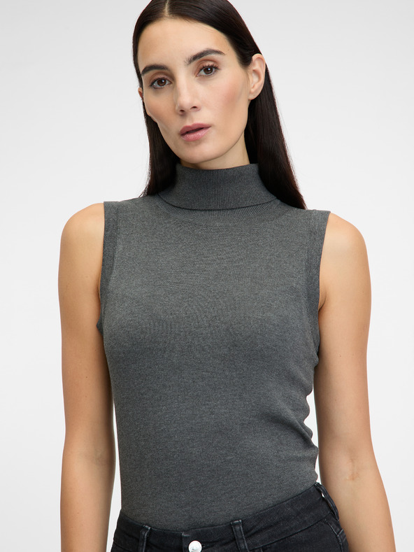 Orsay Šedý dámský svetr s rolákem ORSAY