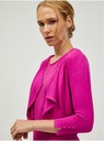 Orsay Tmavě růžový krátký kardigan s tříčtvrtečním rukávem ORSAY
