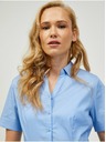 Orsay Světle modrá košile s krátkým rukávem ORSAY