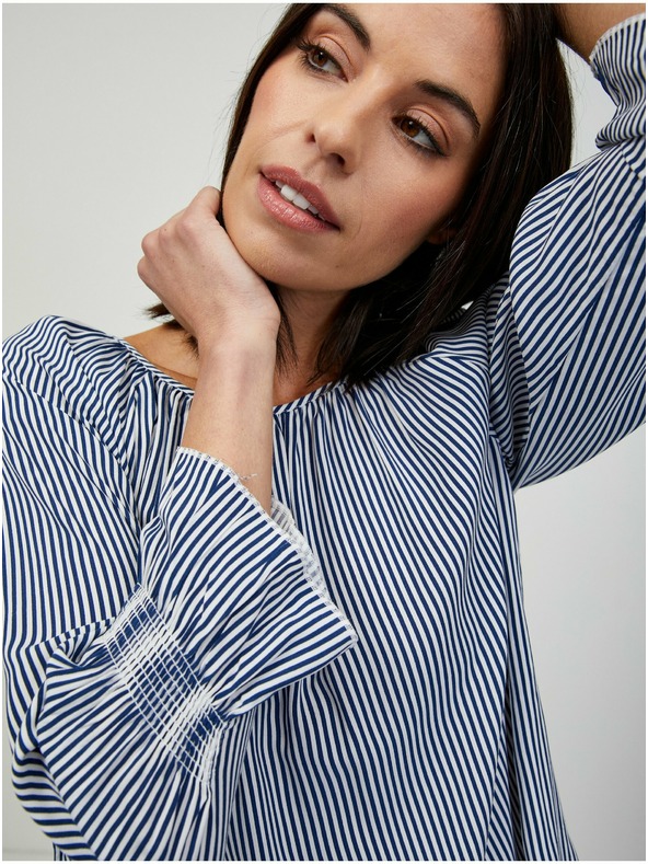 Orsay Modrá pruhovaná halenka ORSAY