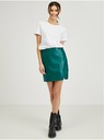 Orsay Zelená dámská koženková sukně ORSAY