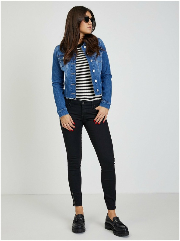 Orsay Modrá dámská džínová bunda ORSAY