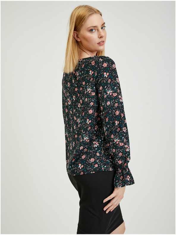 Orsay Černá dámská květovaná halenka ORSAY