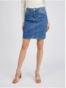 Orsay Modrá dámská džínová sukně ORSAY