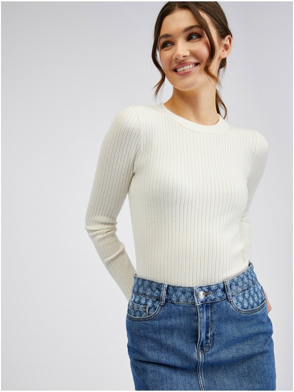 Orsay Modrá dámská džínová sukně ORSAY