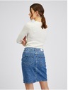 Orsay Modrá dámská džínová sukně ORSAY