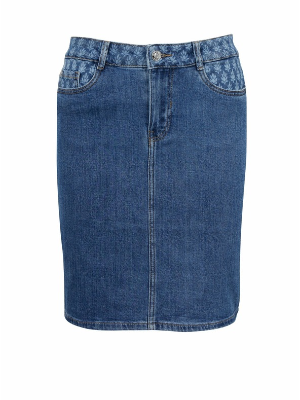 Orsay Modrá dámská džínová sukně ORSAY