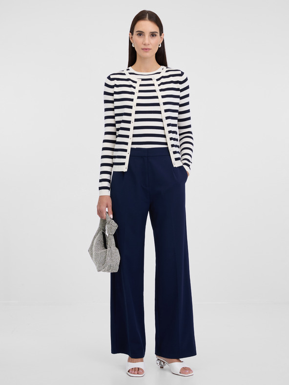 Orsay Tmavě modré dámské kalhoty ORSAY