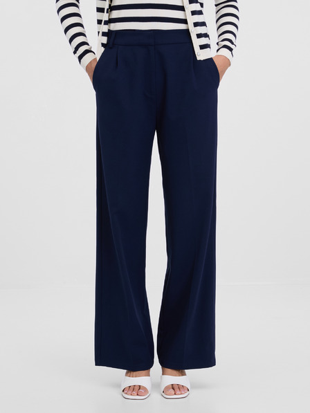 Orsay Tmavě modré dámské kalhoty ORSAY