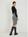 Orsay Černá dámská vzorovaná pouzdrová sukně ORSAY