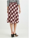 Orsay Červená dámská kostkovaná sukně ORSAY