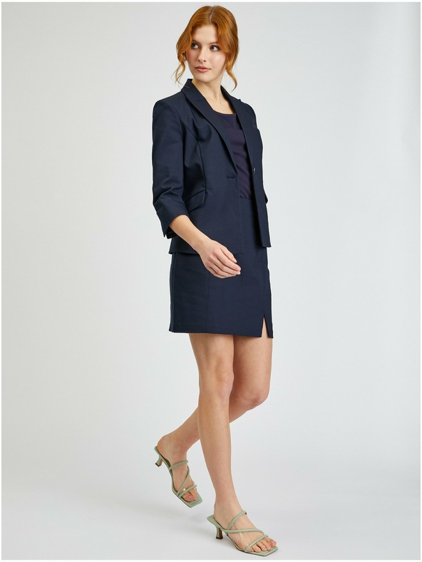 Orsay Tmavě modrá dámská sukně ORSAY