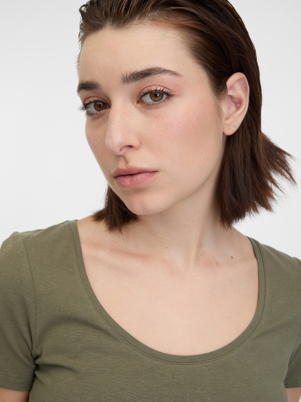 Orsay Khaki basic tričko ORSAY