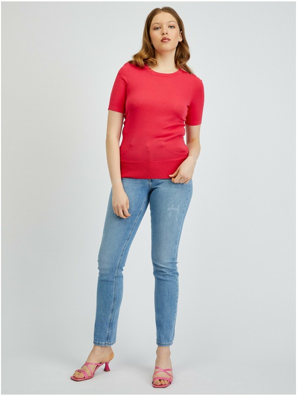 Orsay Tmavě růžové dámské svetrové tričko ORSAY