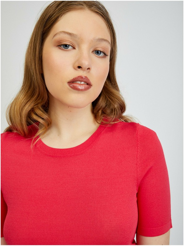 Orsay Tmavě růžové dámské svetrové tričko ORSAY