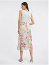 Orsay Růžovo-bílá dámská květovaná midi sukně ORSAY