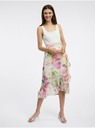 Orsay Růžovo-bílá dámská květovaná midi sukně ORSAY