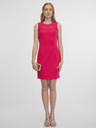 Orsay Tmavě růžové dámské pouzdrové šaty s krajkou ORSAY