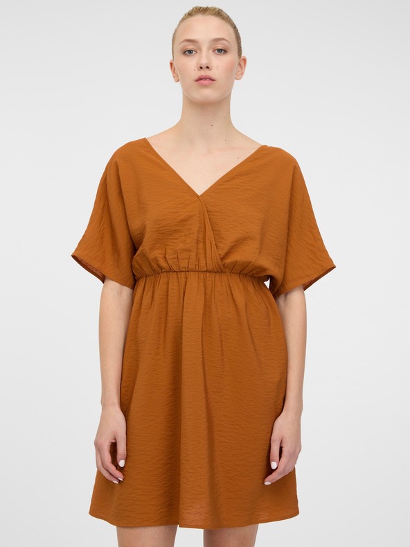 Orsay Hnědé dámské krátké šaty ORSAY