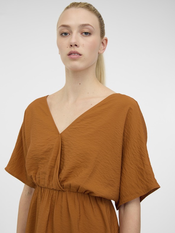 Orsay Hnědé dámské krátké šaty ORSAY