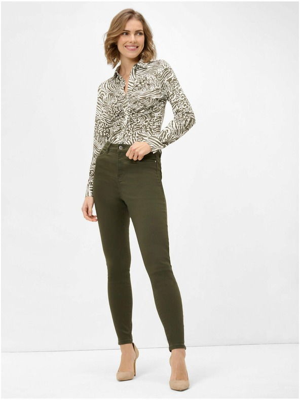 Orsay Khaki skinny fit kalhoty ORSAY