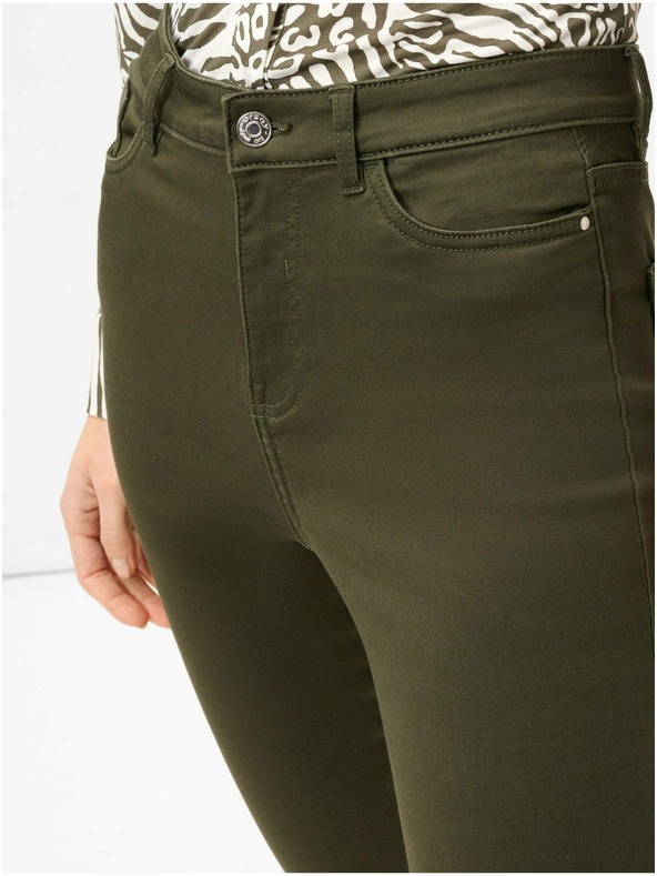 Orsay Khaki skinny fit kalhoty ORSAY