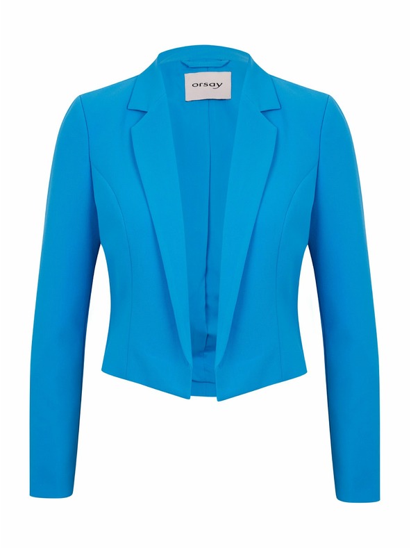 Orsay Modré dámské cropped sako ORSAY